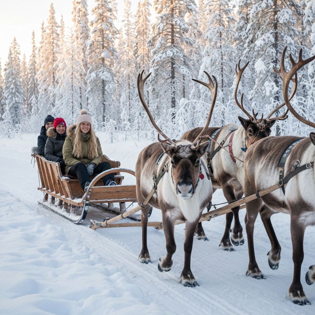 Reindeer Sledding